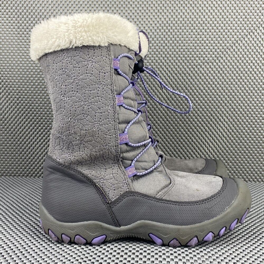M.A.P Boots Womens Size 6 Gray Purple Winter Boots